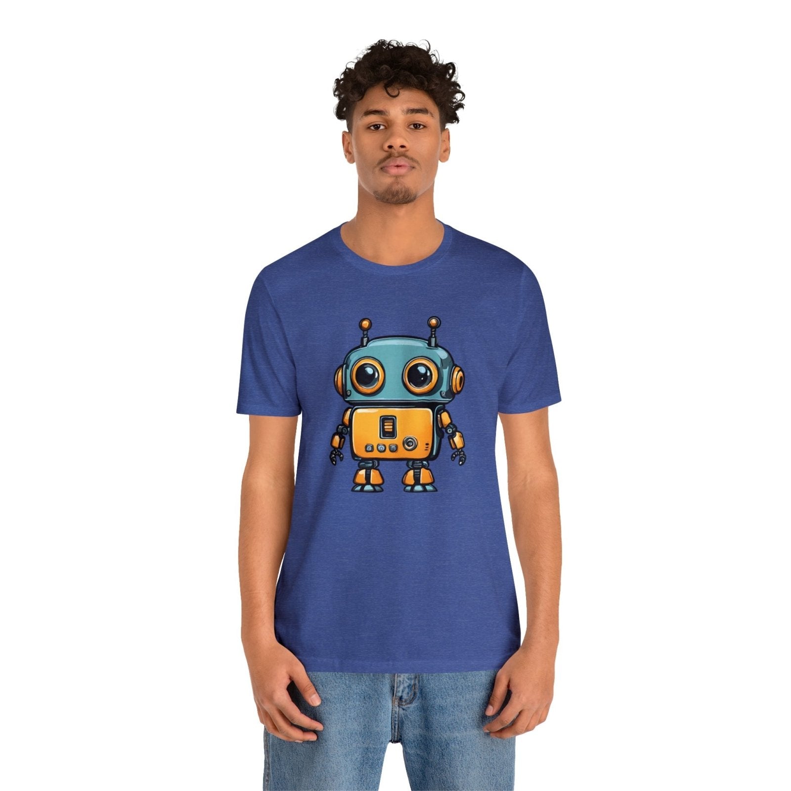 Robo-Charm Unisex Short Sleeve Tee - Subtle Blue M