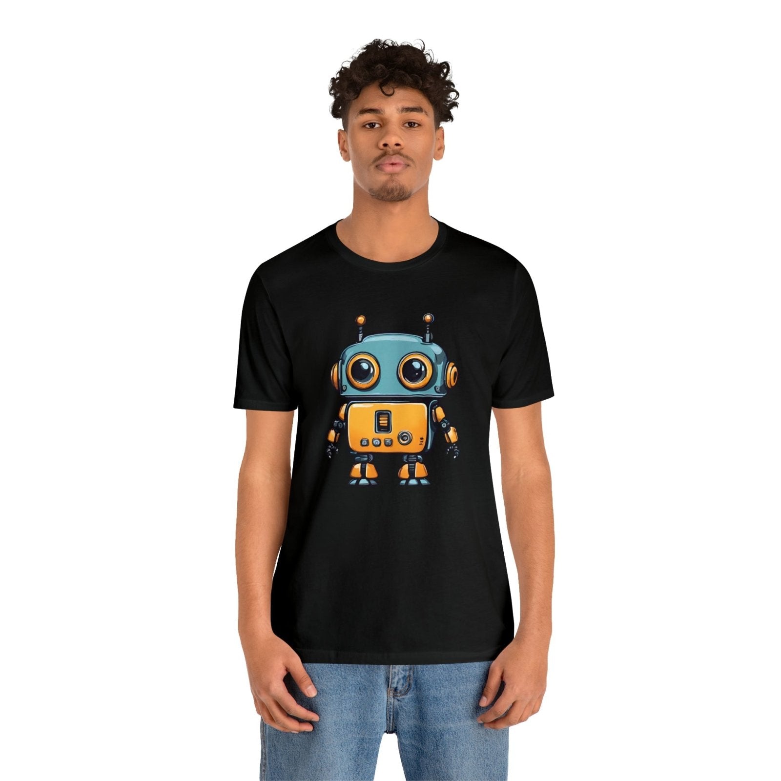 Robo-Charm Unisex Short Sleeve Tee - Subtle Blue M