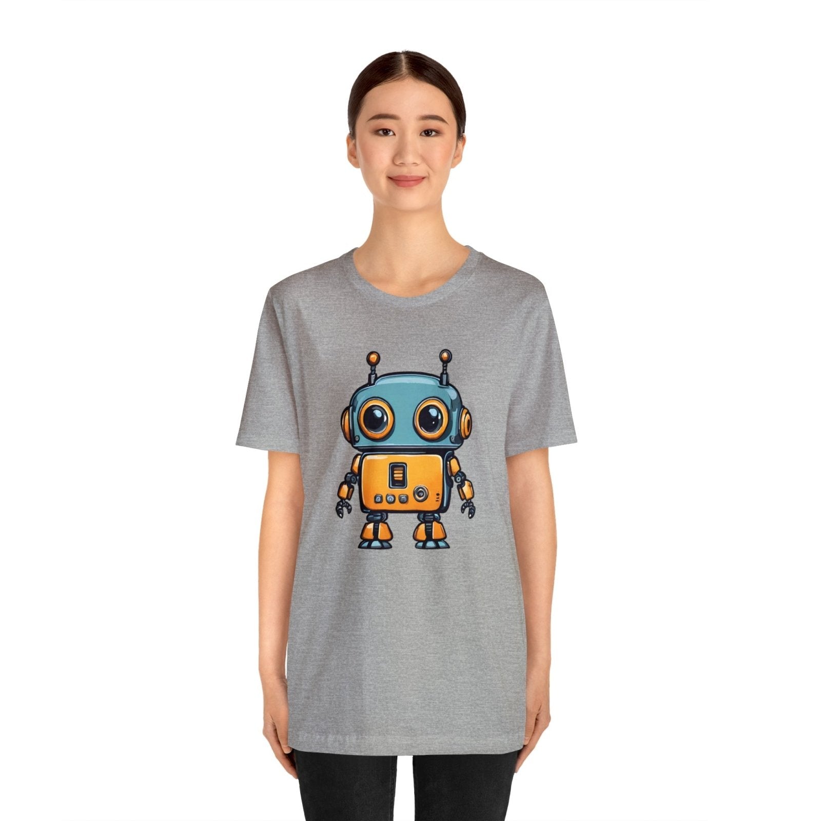 Robo-Charm Unisex Short Sleeve Tee - Subtle Blue M