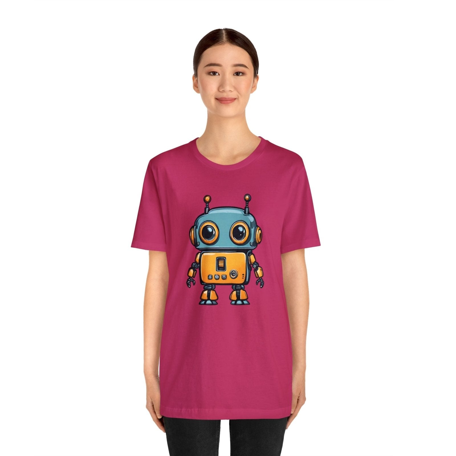 Robo-Charm Unisex Short Sleeve Tee - Subtle Blue M