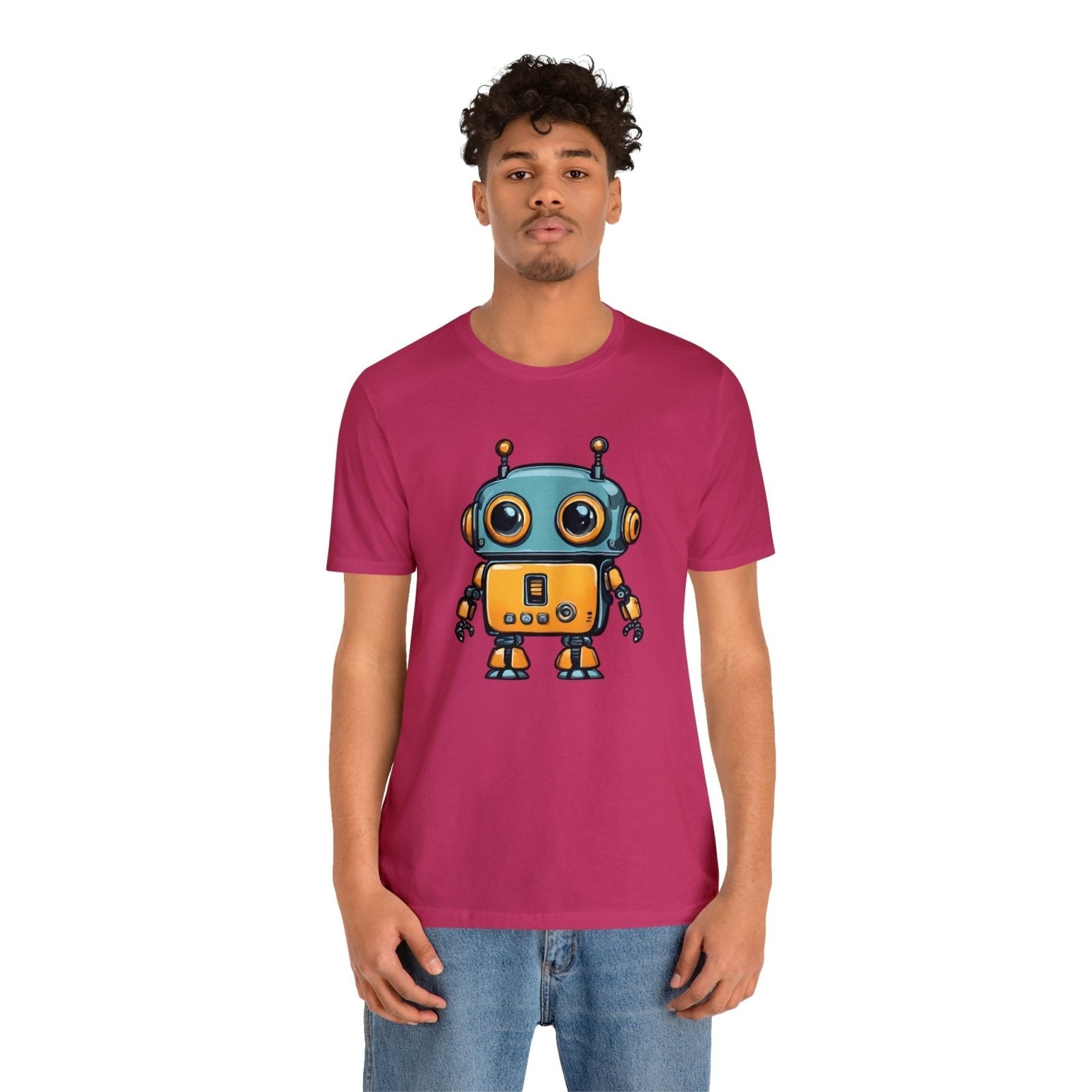 Robo-Charm Unisex Short Sleeve Tee - Subtle Blue M