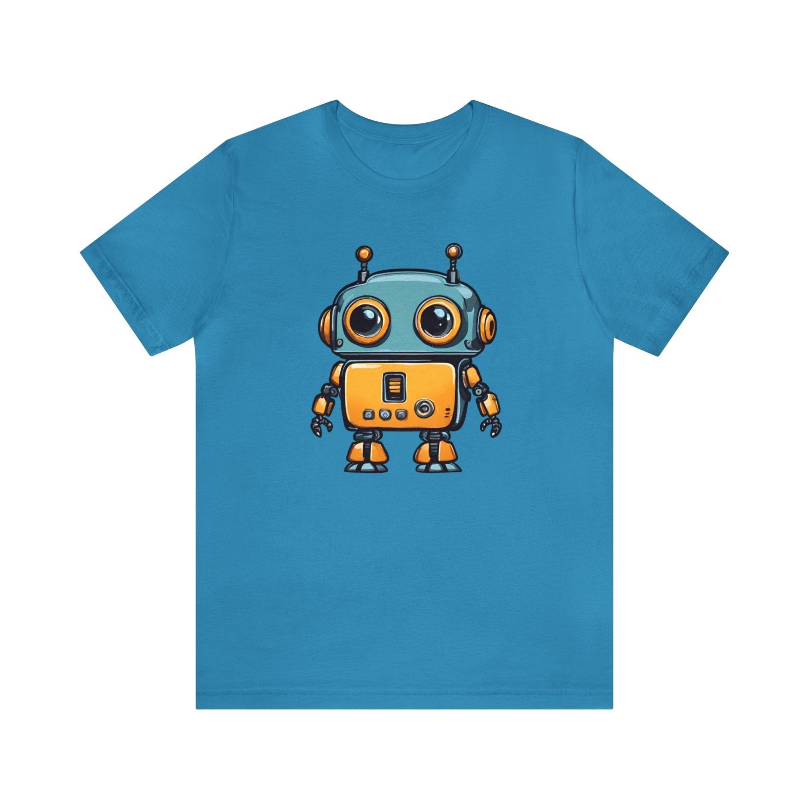 Robo-Charm Unisex Short Sleeve Tee - Subtle Blue M