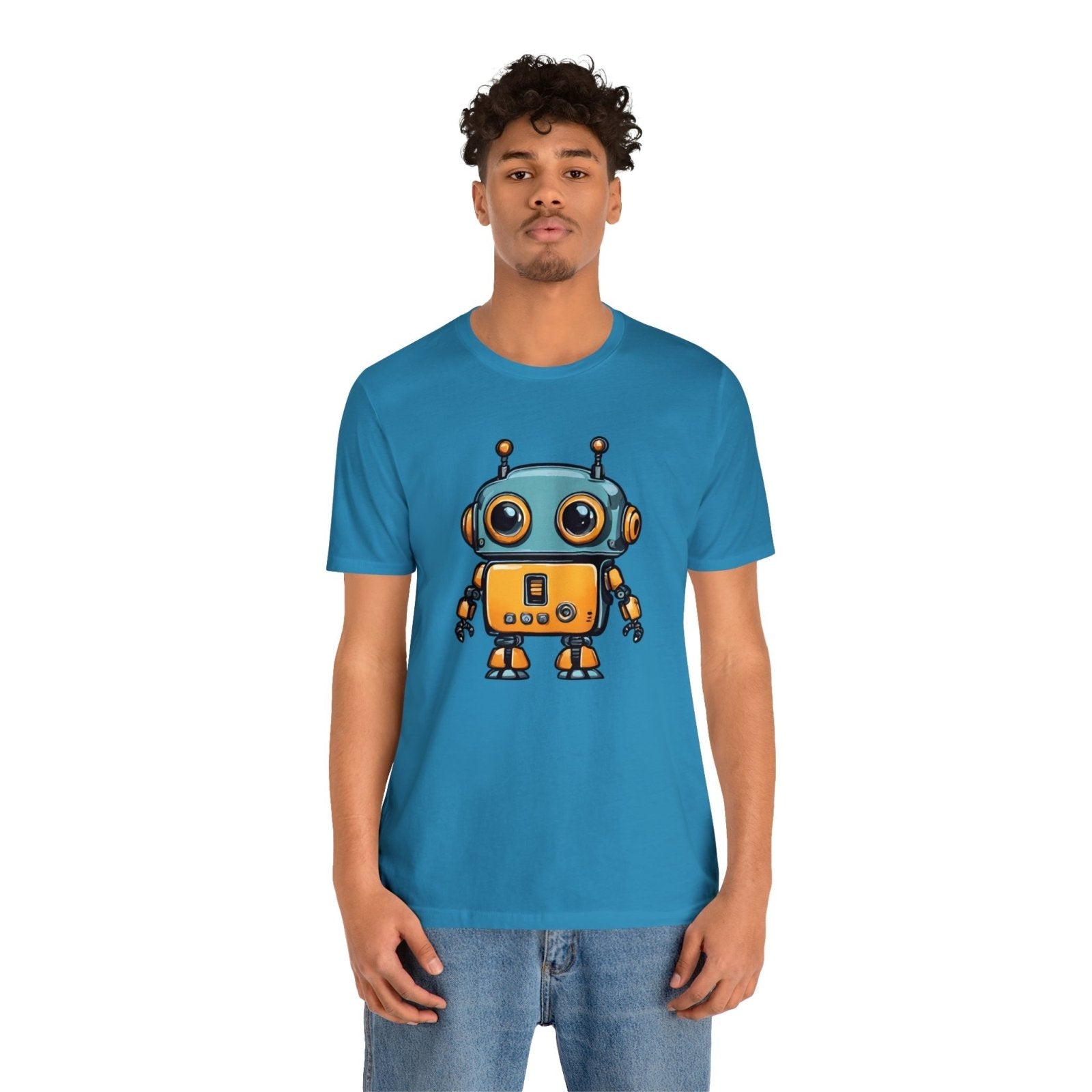 Robo-Charm Unisex Short Sleeve Tee - Subtle Blue M