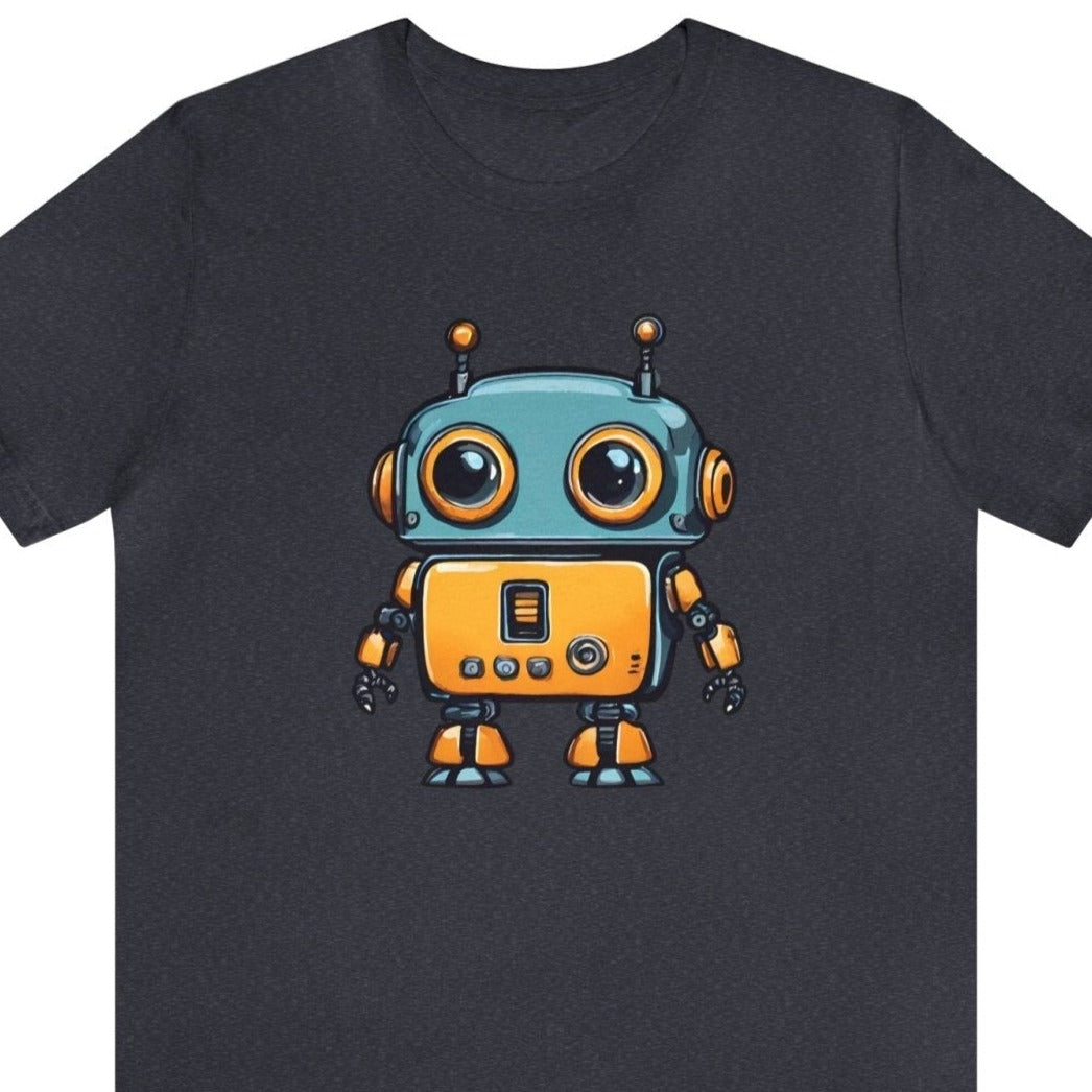 Robo-Charm Unisex Short Sleeve Tee - Subtle Blue M