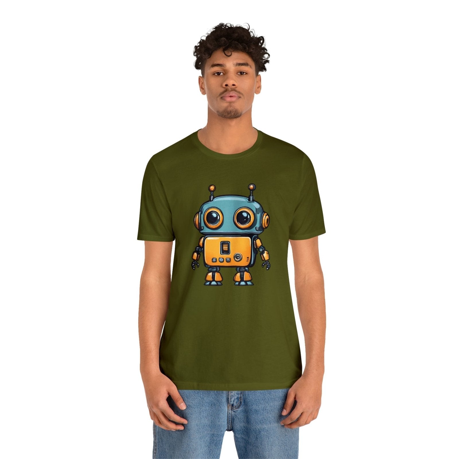 Robo-Charm Unisex Short Sleeve Tee - Subtle Blue M