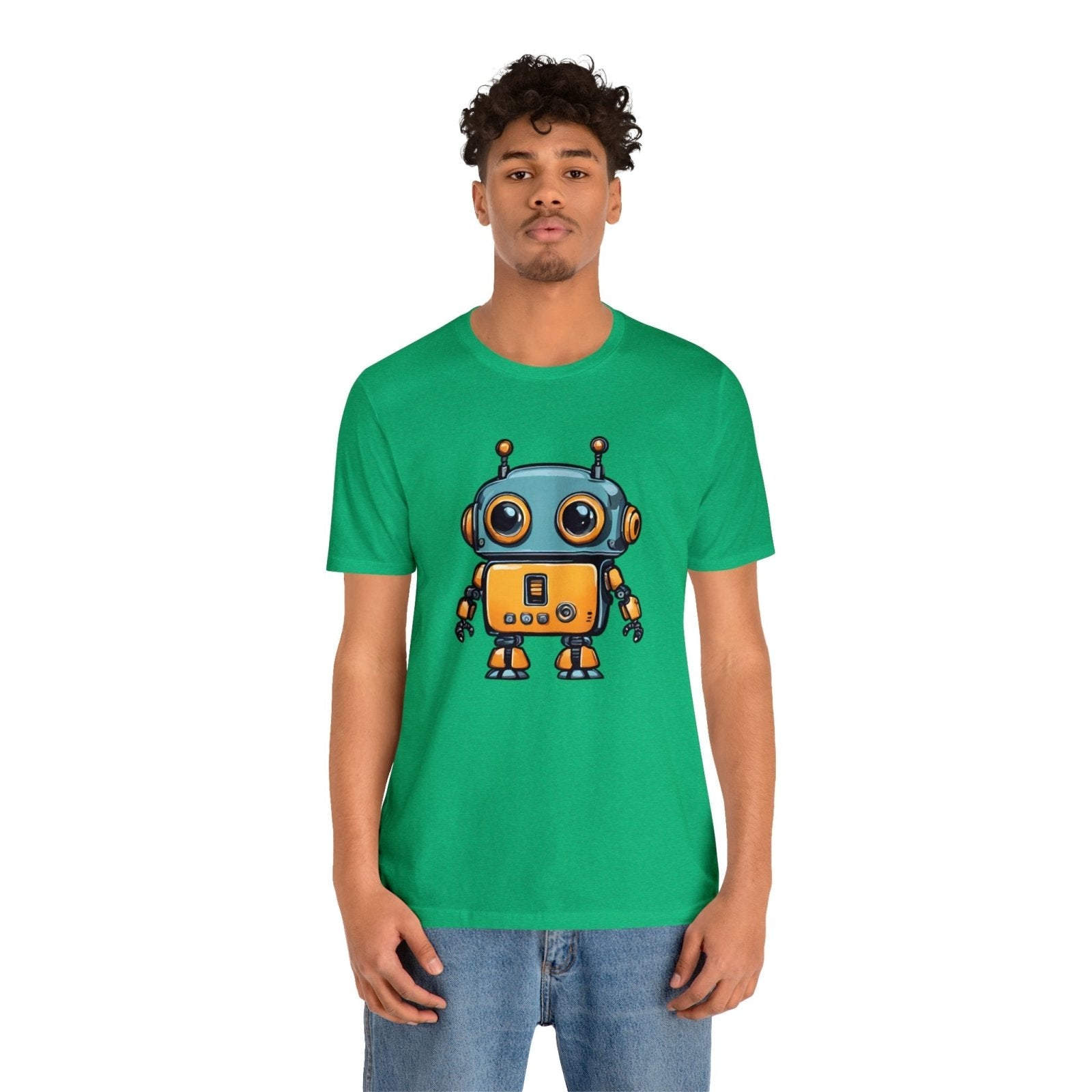 Robo-Charm Unisex Short Sleeve Tee - Subtle Blue M