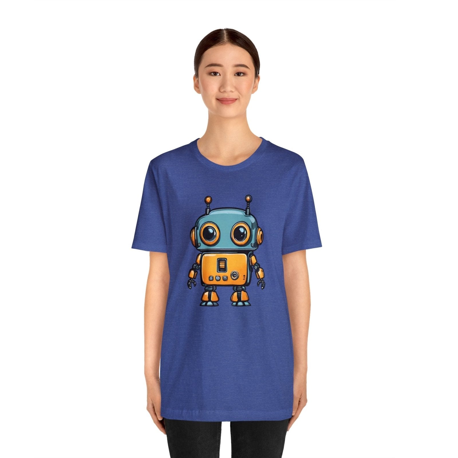 Robo-Charm Unisex Short Sleeve Tee - Subtle Blue M