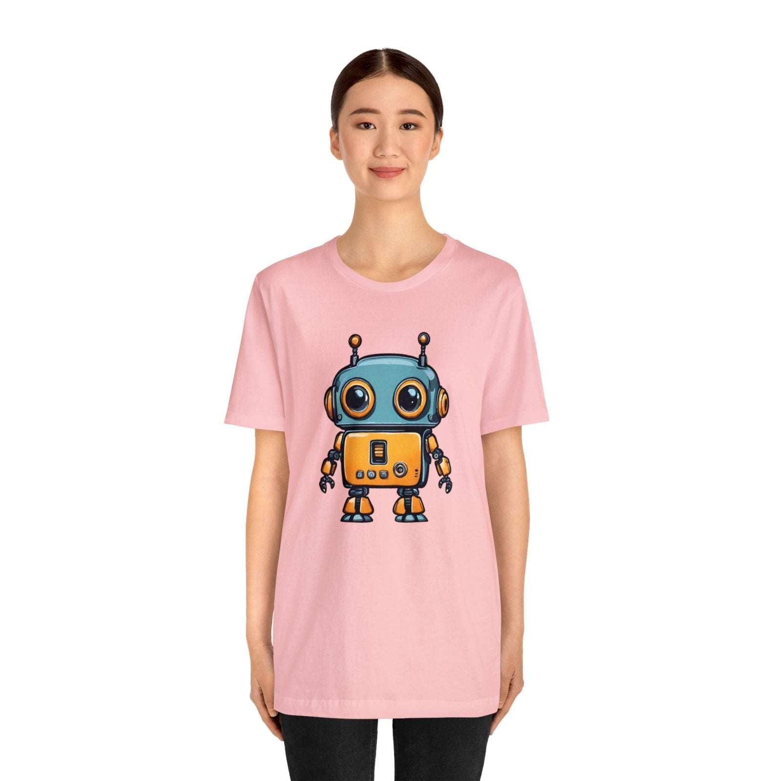 Robo-Charm Unisex Short Sleeve Tee - Subtle Blue M