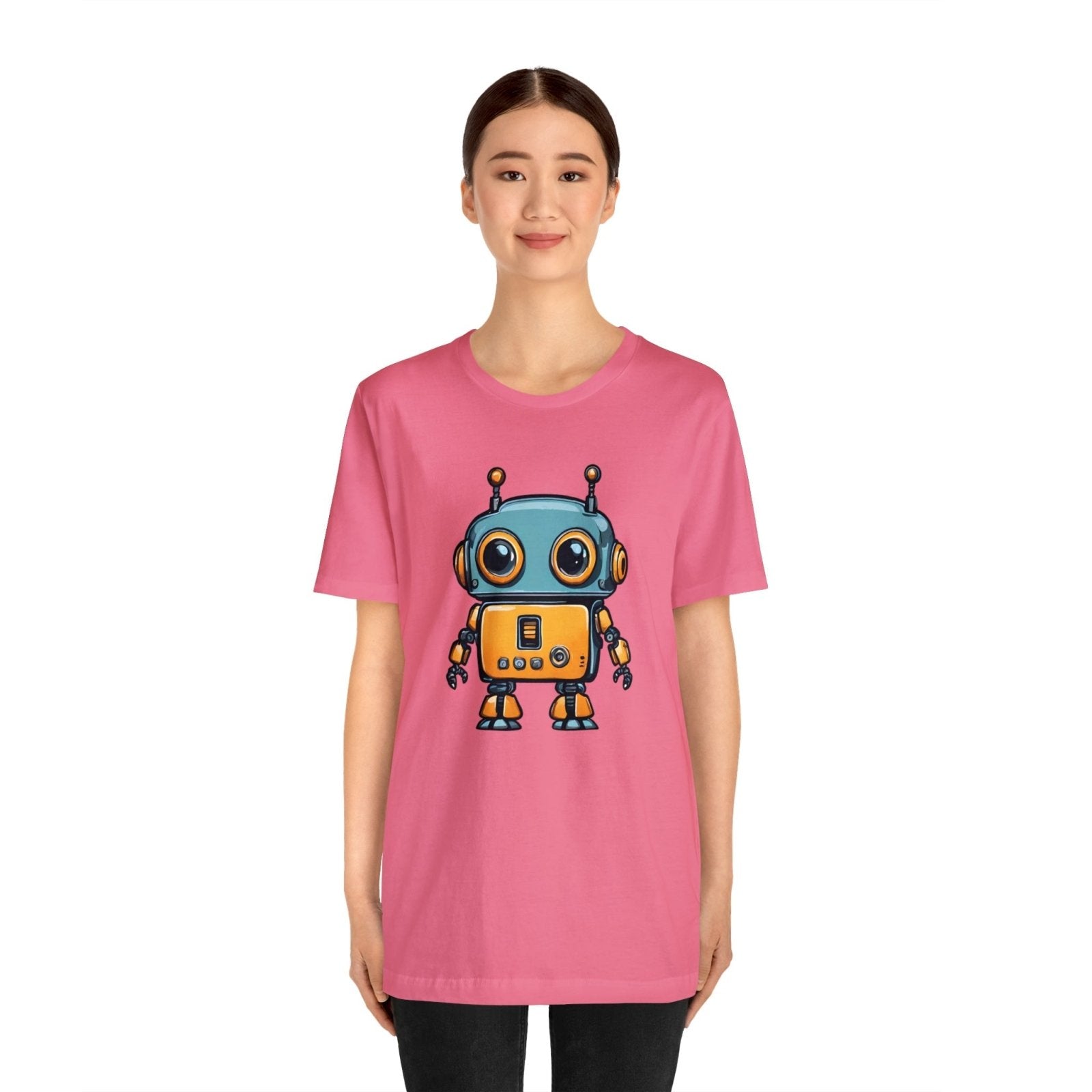 Robo-Charm Unisex Short Sleeve Tee - Subtle Blue M