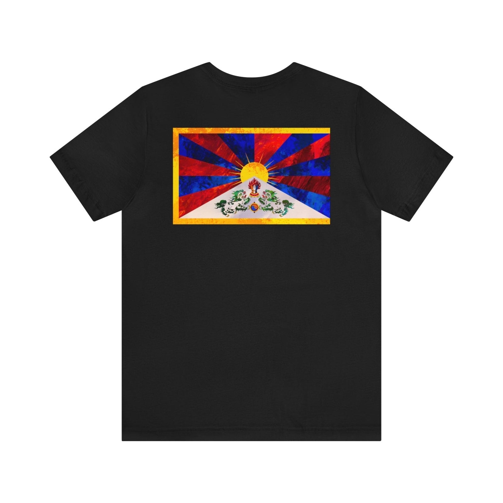 Tibet Flag Short Sleeve Tee - Subtle Blue M