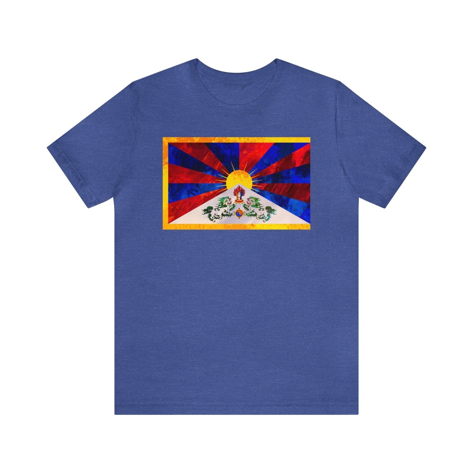 Tibetan Flag Unisex T-shirt - Subtle Blue M