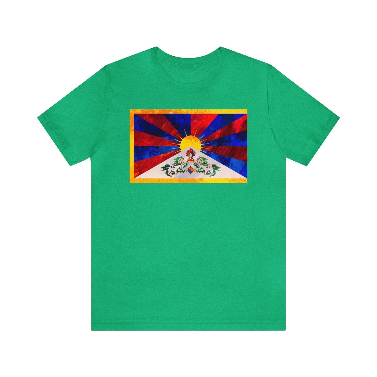 Tibetan Flag Unisex T-shirt - Subtle Blue M