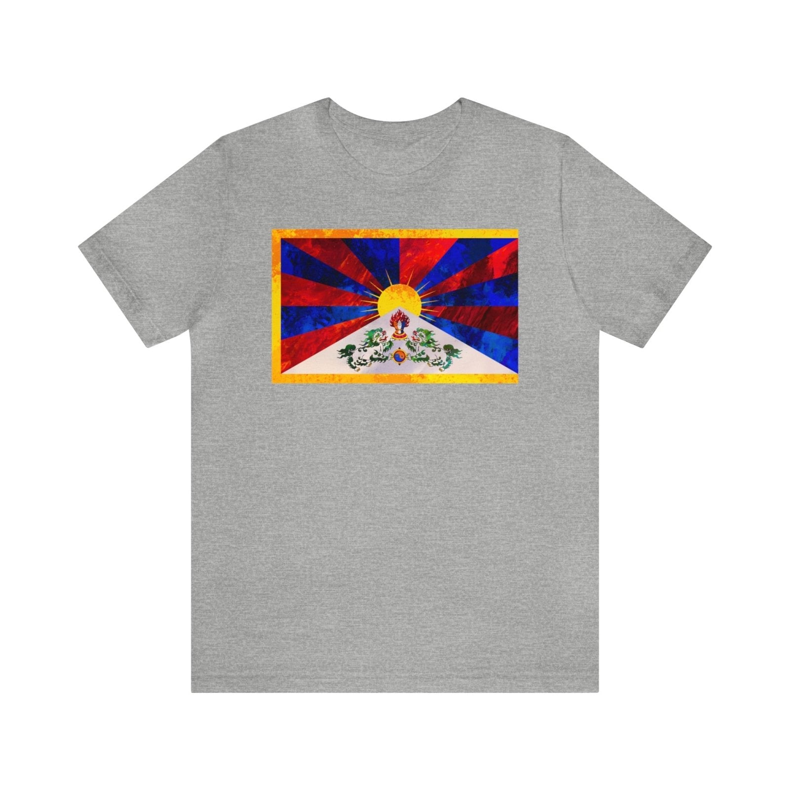 Tibetan Flag Unisex T-shirt - Subtle Blue M